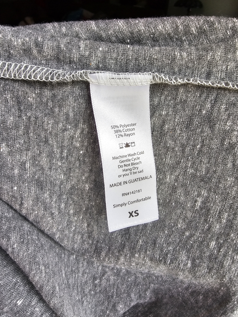 Gray Printed Raglan Randy Tee - Picture 4 of 7